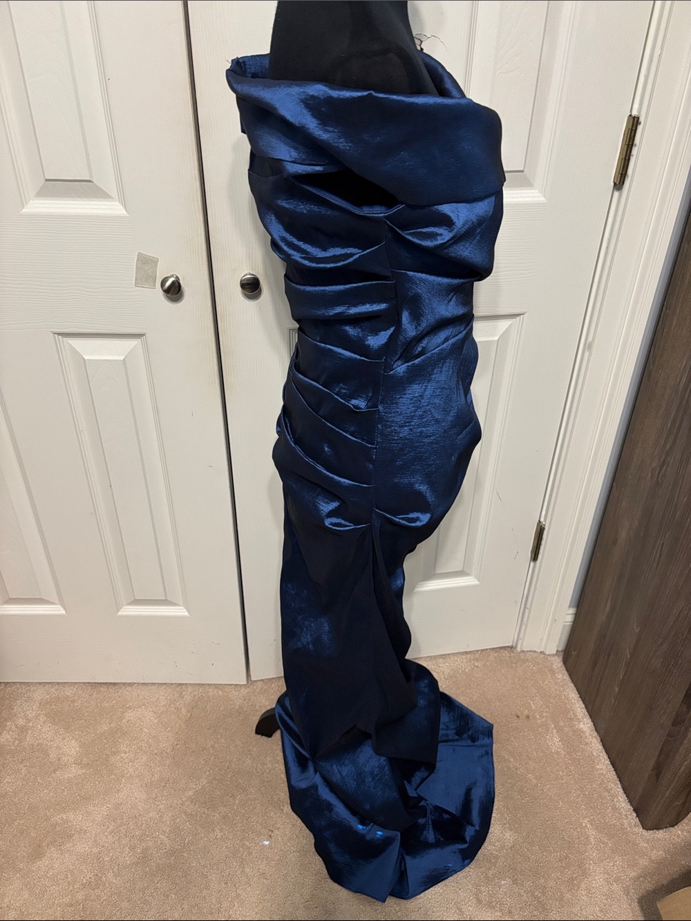Xscape Off The Shoulder Taffeta Gown - Picture 7 of 12